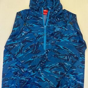 Nike Teal and Navy Camouflage Jacket